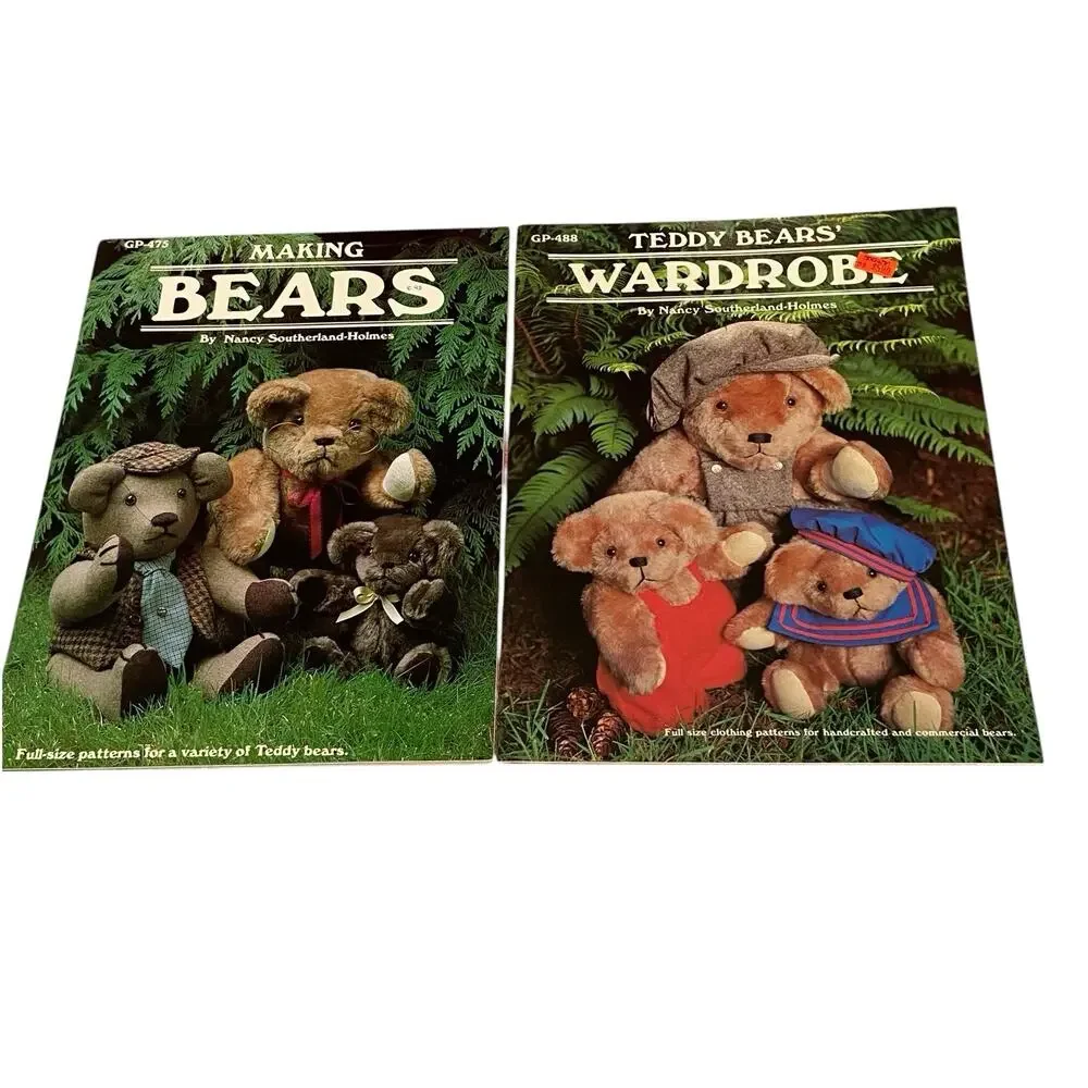 Making Bears Nancy Southerland-Holmes Vintage 1983 Stuffed Plush Teddy & Clothes